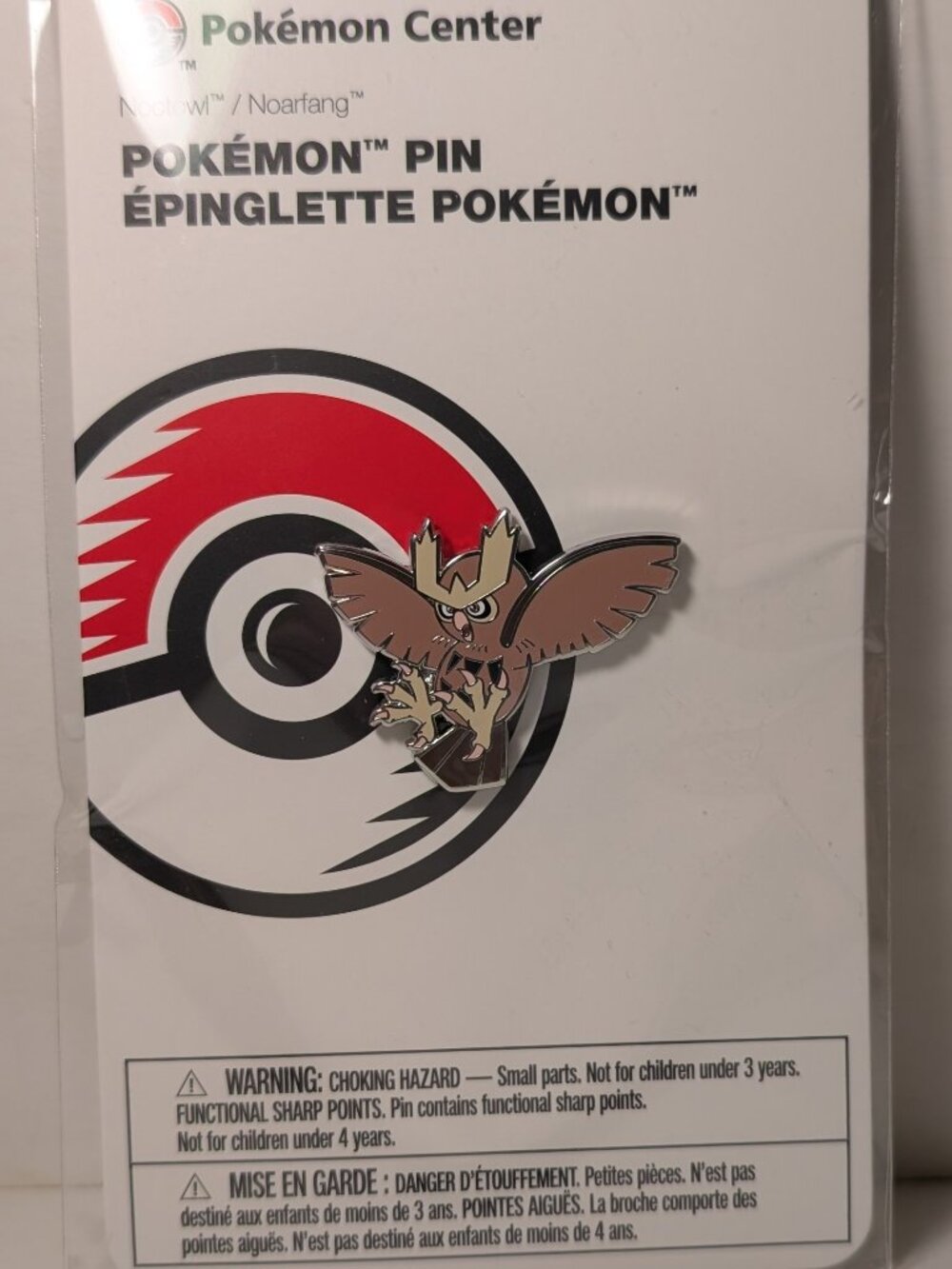 Pokemon TCG Noctowl Enamel Pin Official Nintendo Collectible Lapel Badge
